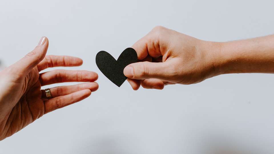 handing heart