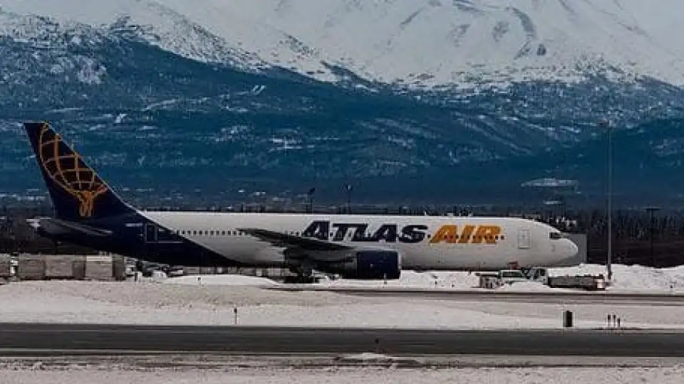 One of the planes that moved Mean Girls to Alaska from Chicago and then to San Francisco after the Anchorage engagement